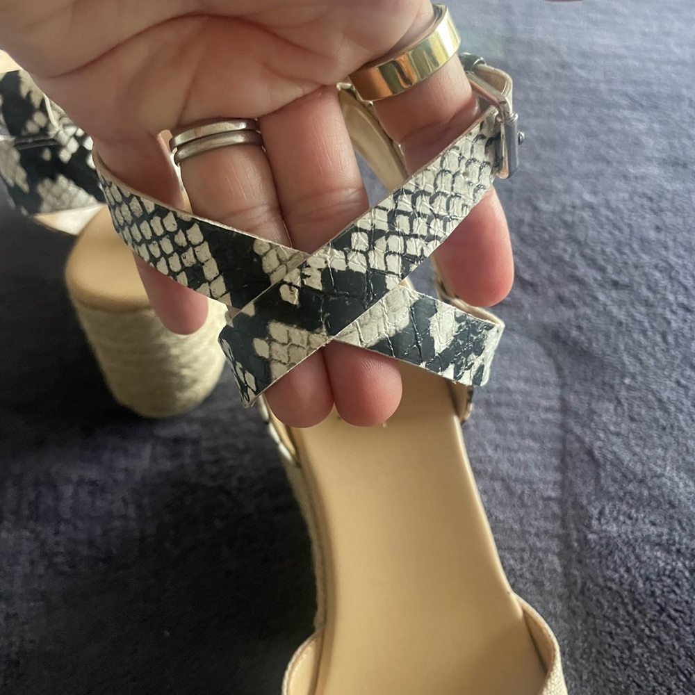 Nine West Python Print Wedges (Brand New) - image 3